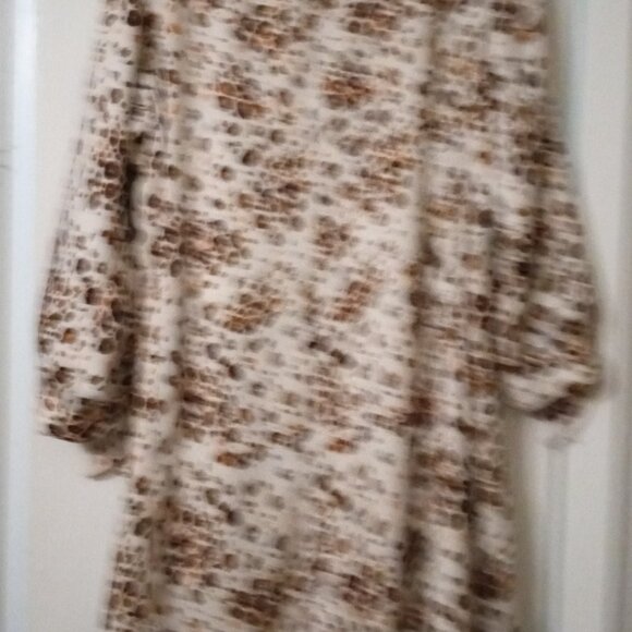 Chico reversible duster jacket sizeXL floral to animal-print w/side pockets boho - Picture 11 of 16